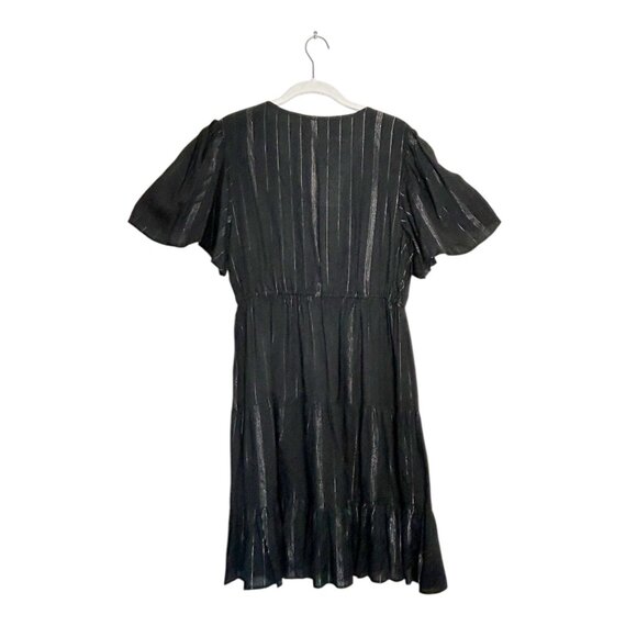 Nostalgia Short Sleeve Pullover Ruffle Dress in Black - Sz XL - NWT - Picture 2 of 6
